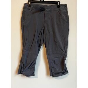 Prana‎ Women's Capri Pants Size 6 Gray Outdoor Hiking Adventure Stretch